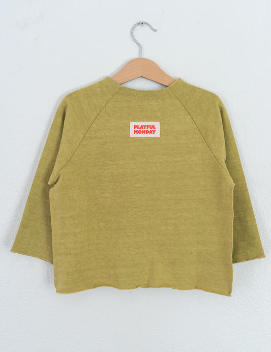 Easy Cotton Cardigan - Mustard