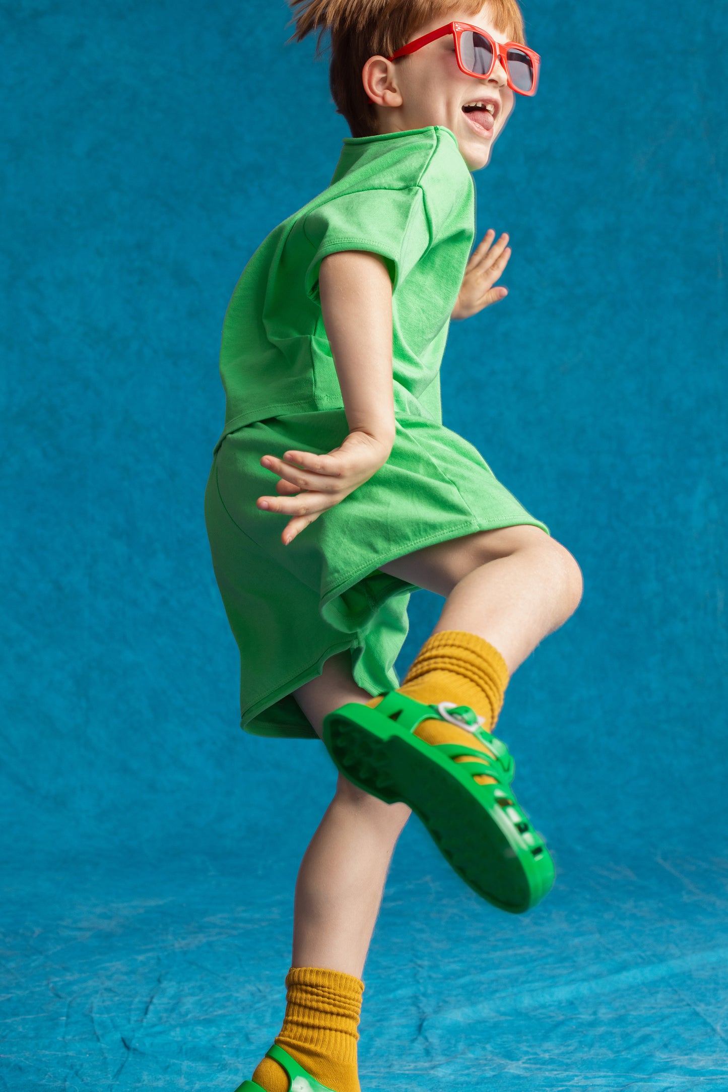 ☀️ Play Set — Short Sleeve + Shorts in Green