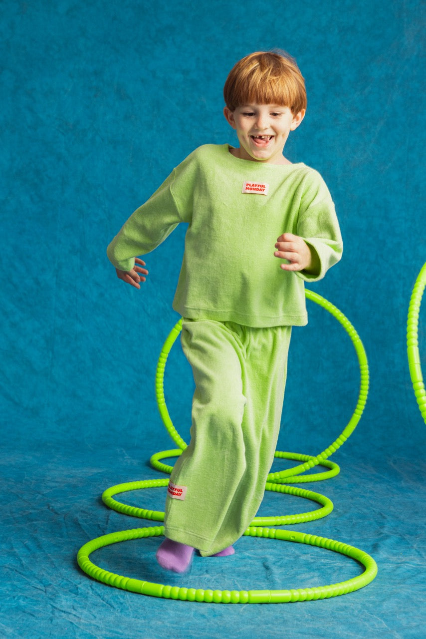 Play Set - Terry Cotton Long Sleeve + Pants