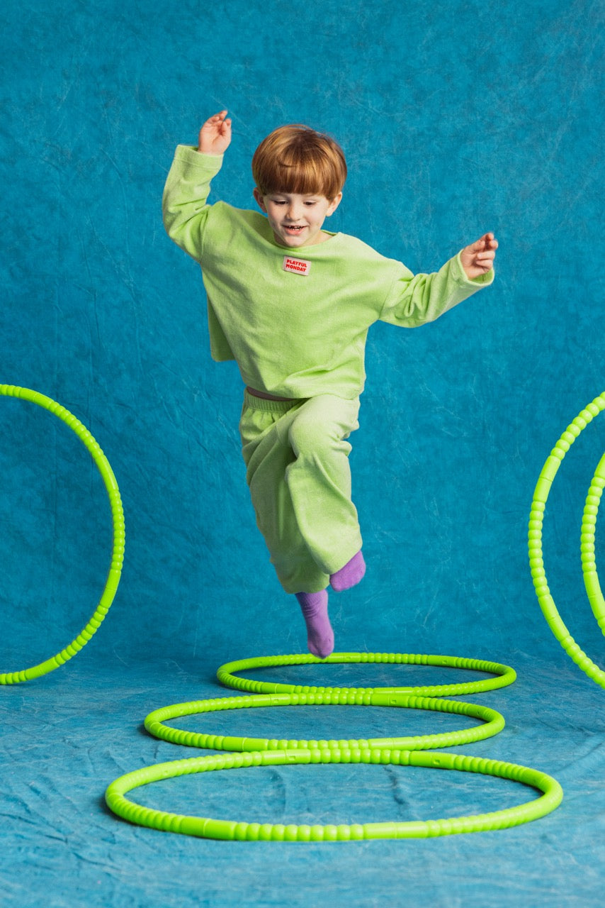 Play Set - Terry Cotton Long Sleeve + Pants