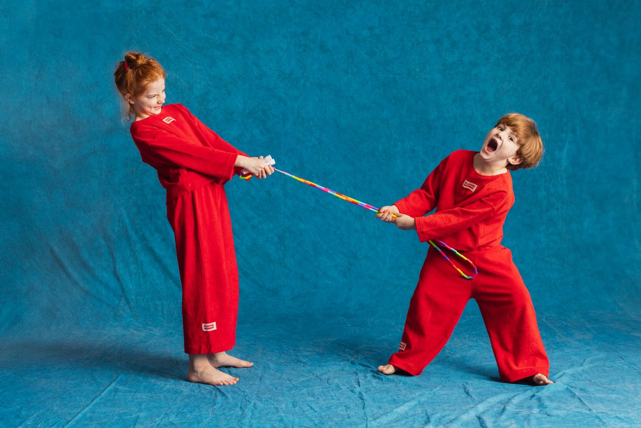 Play Set - Terry Cotton Long Sleeve + Pants