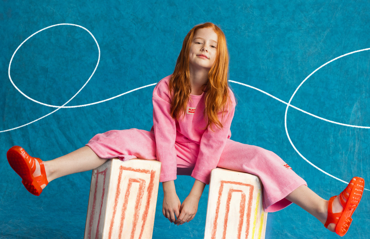 Play Set - Terry Cotton Long Sleeve + Pants