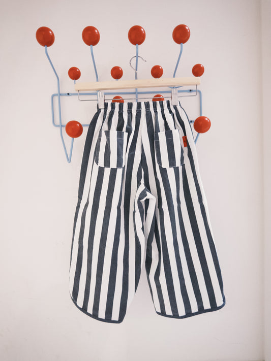 Striped Easy Cotton Pants