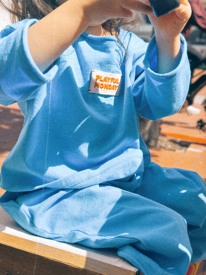 ☀️ Play Set — Long Sleeve + Pants in Blue