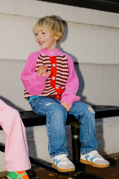 Chunky Knit Cardigan - 100% Cotton Yarn