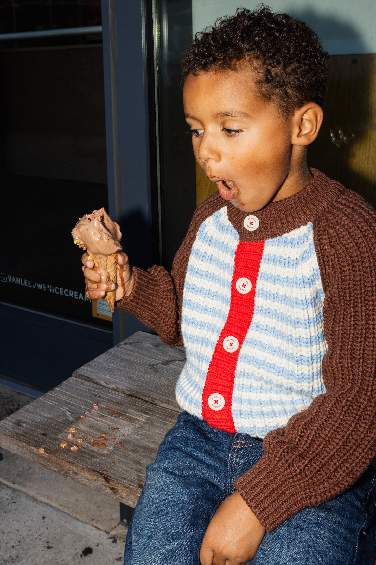 Chunky Knit Cardigan - 100% Cotton Yarn