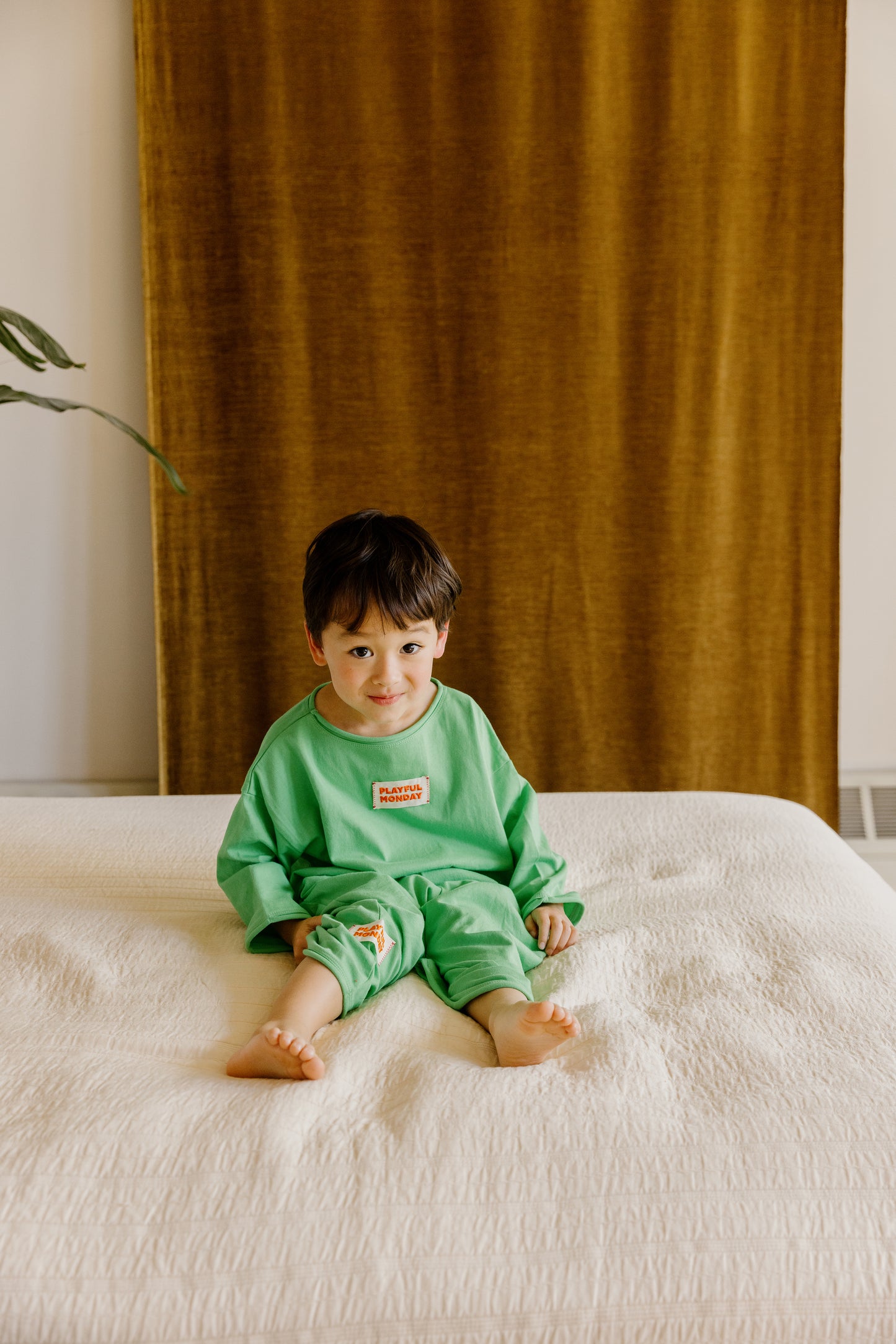 ☀️ Play Set — Long Sleeve + Pants in Green