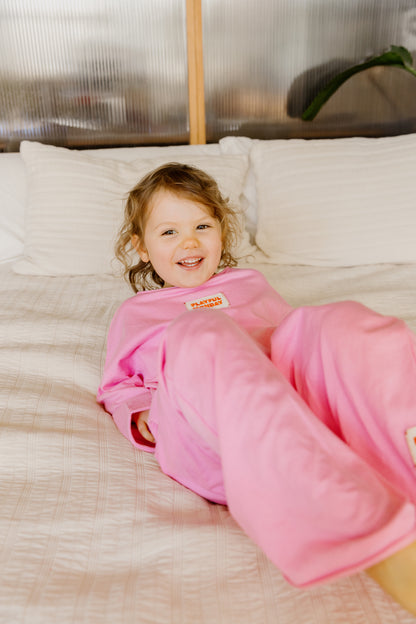 ☀️ Play Set — Long Sleeve + Pants in Pink