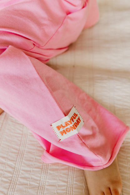 ☀️ Play Set — Long Sleeve + Pants in Pink