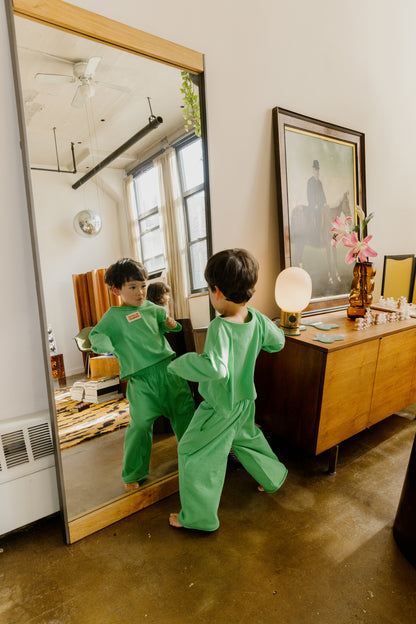 ☀️ Play Set — Long Sleeve + Pants in Green