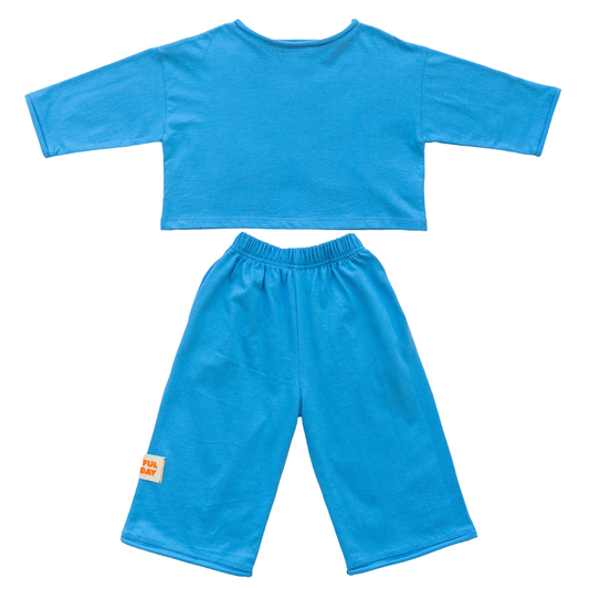 ☀️ Play Set — Long Sleeve + Pants in Blue