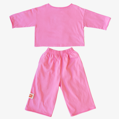 ☀️ Play Set — Long Sleeve + Pants in Pink