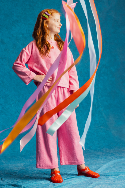 Play Set - Terry Cotton Long Sleeve + Pants