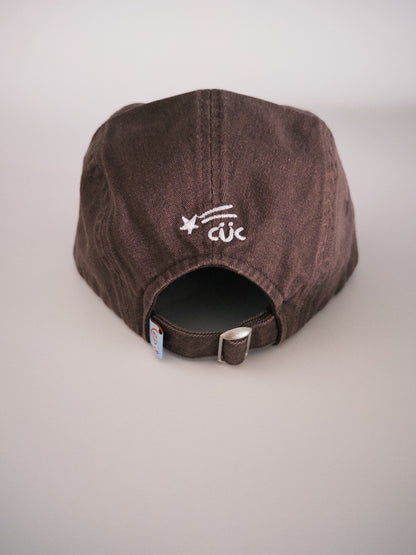 Washed Brown Camp Cap