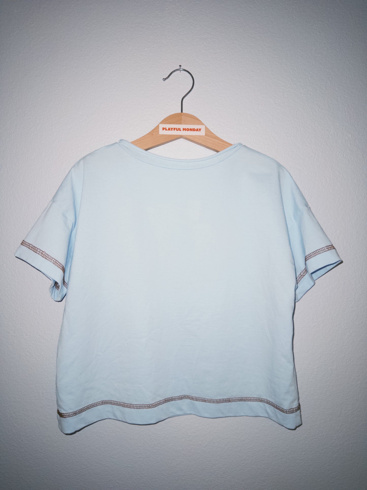 No Front No Back Tee - Light Blue