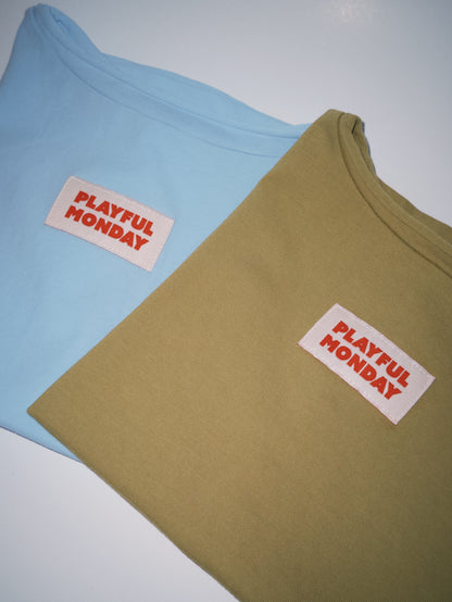 No Front No Back Tee - Light Blue