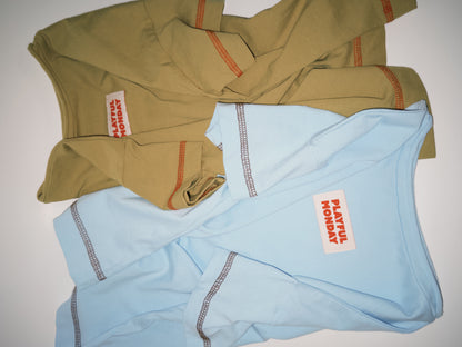 No Front No Back Tee - Light Blue